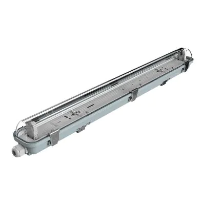 Batten housing for 1 tube 