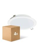 Multipack 4x Philips LED Downlight Ledinaire DN065B Metal White 19W 2000lm 110D - 830-840-865 CCT | 225mm - Cutout 200mm - IP20