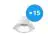 Multipack 15x Noxion LED Downlight Apollo 9W 1100lm 60D - 840 Cool White | 145mm - UGR 