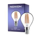 Noxion Lucent LED E14 Ball Filament Clear 4.5W 470lm - 827 Extra Warm White | Replaces 40W
